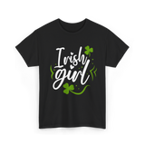 Irish Girl Ireland St Patricks T-Shirt - Black