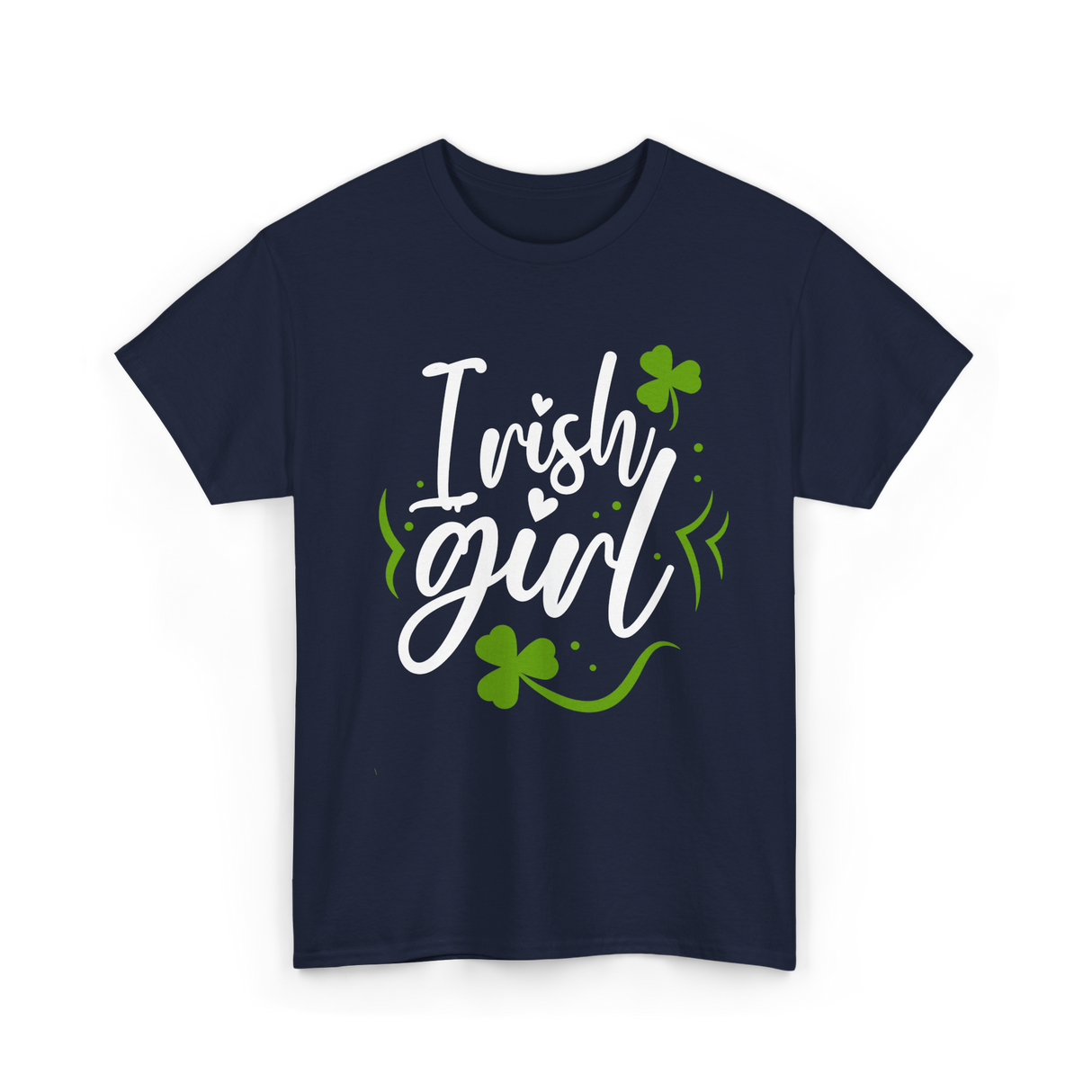 Irish Girl Ireland St Patricks T-Shirt - Navy