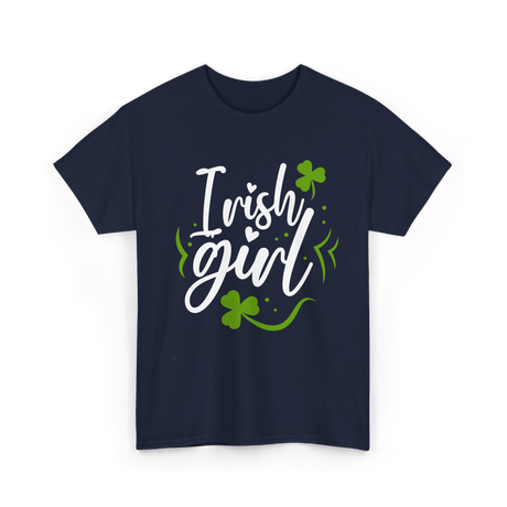 Irish Girl Ireland St Patricks T-Shirt - Navy