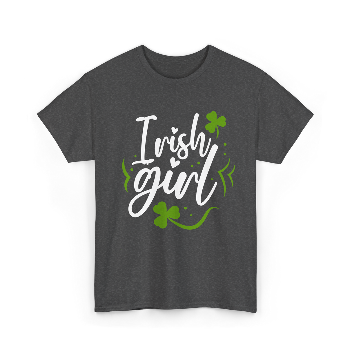 Irish Girl Ireland St Patricks T-Shirt - Dark Heather