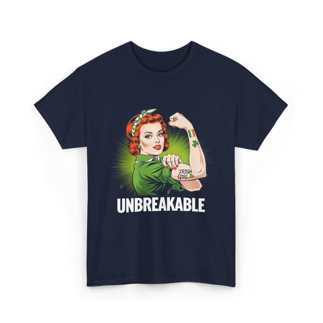 Irish Girl Unbreakable Pride T-Shirt - Navy