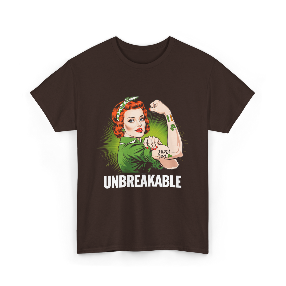 Irish Girl Unbreakable Pride T-Shirt - Dark Chocolate