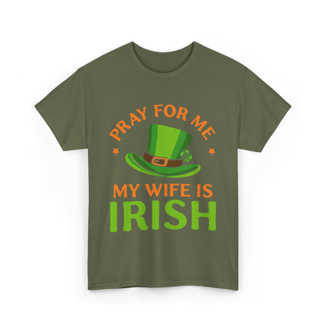 Irish St Patrick's Day T-Shirt - Military Green