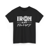 Iron Is My Therapy Gym T-Shirt - Black