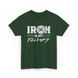 Iron Is My Therapy Gym T-Shirt - Forest Green