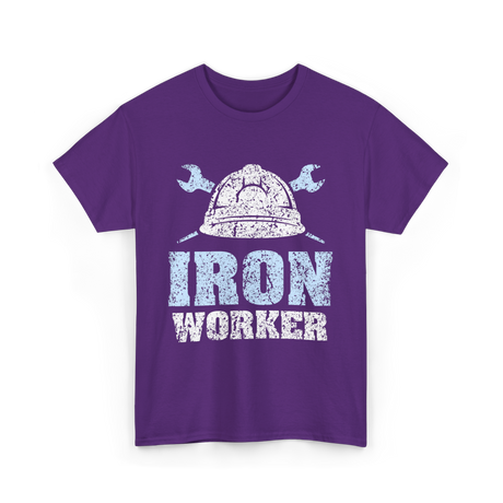 Iron Worker Ironworking Ironworkers T-Shirt - Purple