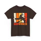 Ironworker Iron Worker Construction T-Shirt - Dark Chocolate