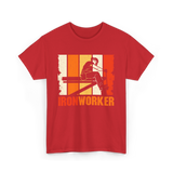 Ironworker Iron Worker Construction T-Shirt - Red