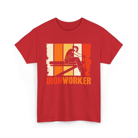 Ironworker Iron Worker Construction T-Shirt - Red