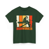 Ironworker Iron Worker Construction T-Shirt - Forest Green