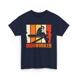 Ironworker Iron Worker Construction T-Shirt - Navy