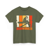 Ironworker Iron Worker Construction T-Shirt - Military Green