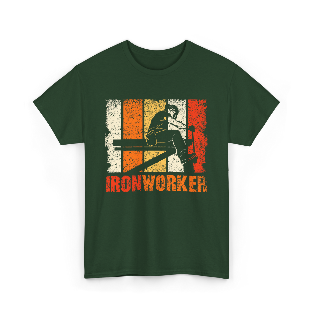 Ironworker Iron Worker Ironwork T-Shirt - Forest Green