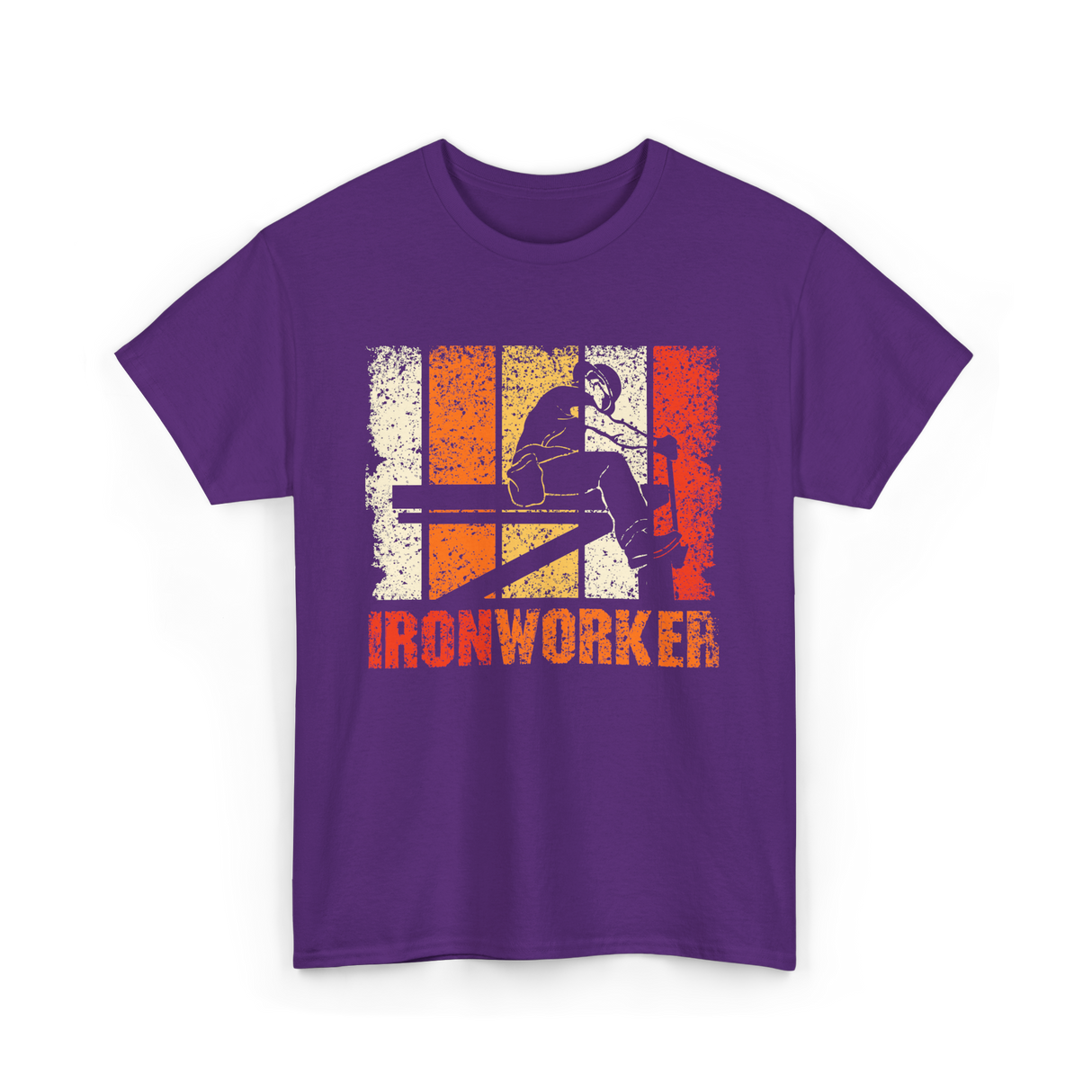 Ironworker Iron Worker Ironwork T-Shirt - Purple