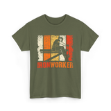 Ironworker Iron Worker Ironwork T-Shirt - Military Green