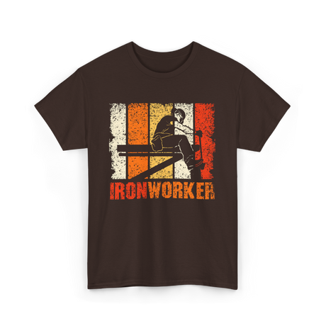 Ironworker Iron Worker Ironwork T-Shirt - Dark Chocolate