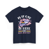 Is It Gay In Here Pride T-Shirt - Navy