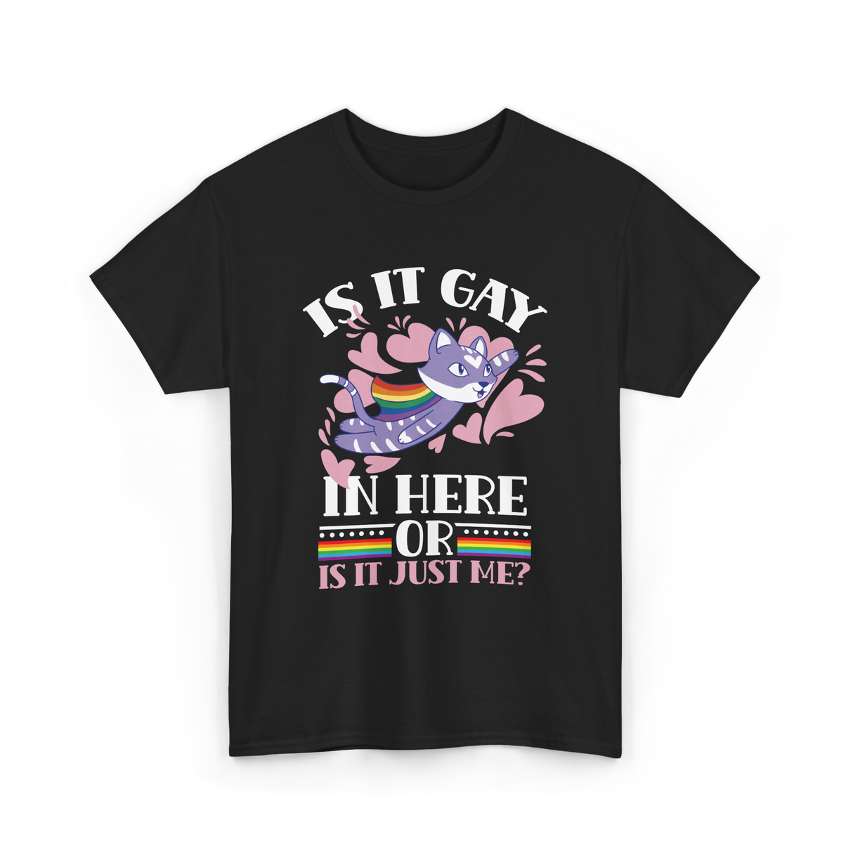 Is It Gay In Here Pride T-Shirt - Black