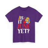 Is It June Yet School Teacher T-Shirt - Purple