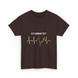 Is It Monday Yet Trading T-Shirt - Dark Chocolate