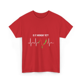 Is It Monday Yet Trading T-Shirt - Red