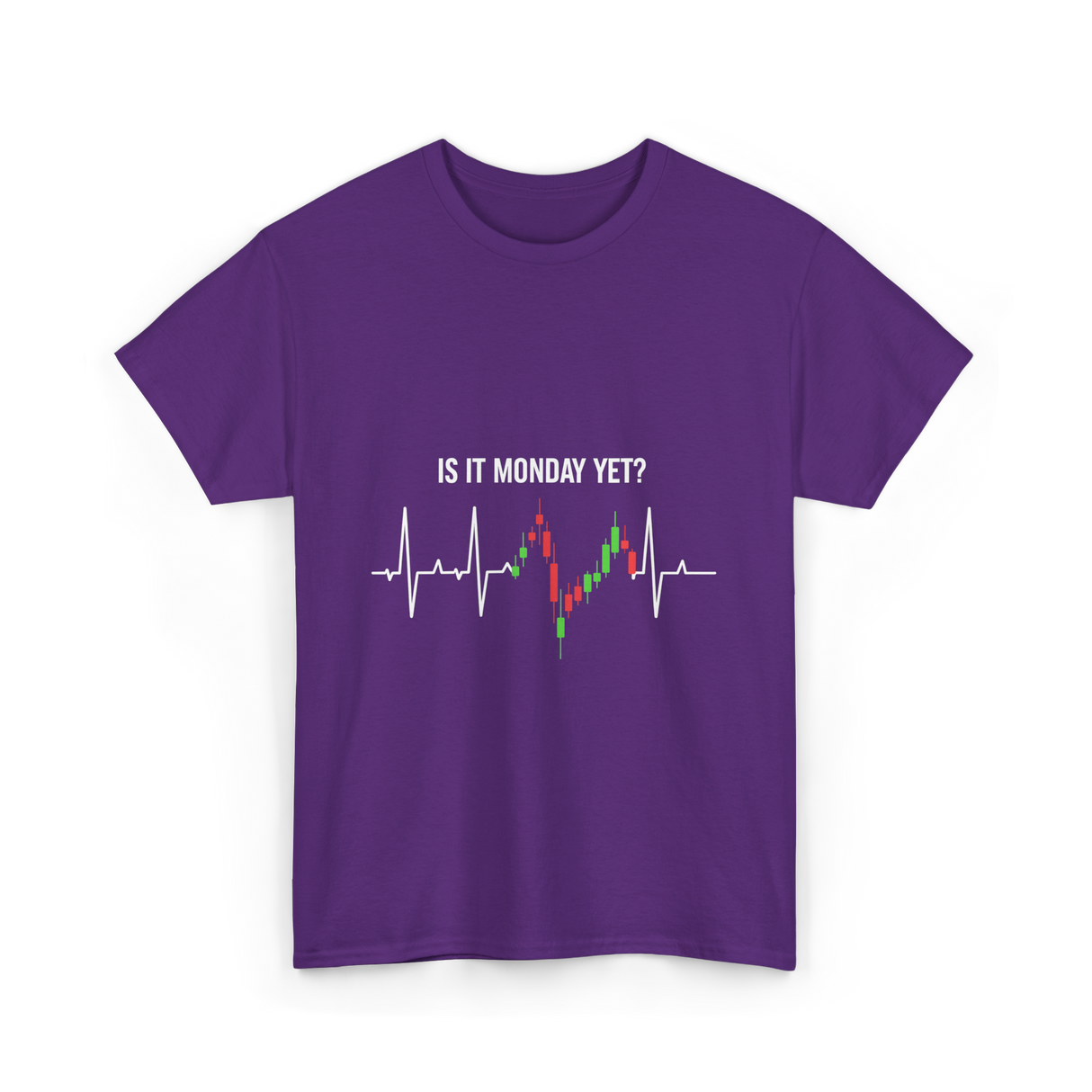 Is It Monday Yet Trading T-Shirt - Purple