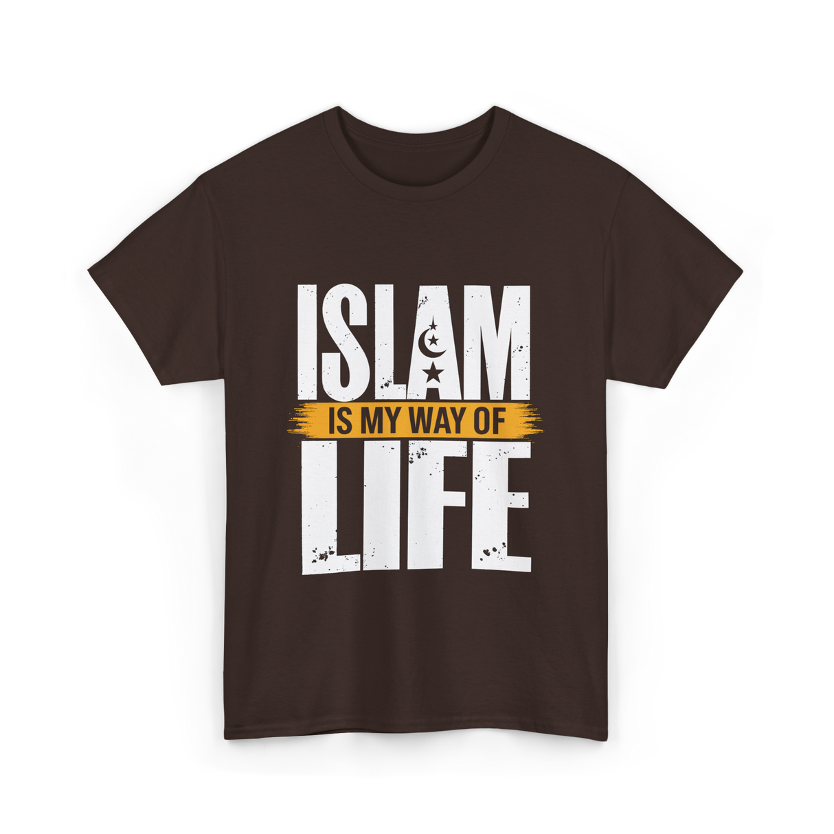 Islam Is My Way Religion T-Shirt - Dark Chocolate