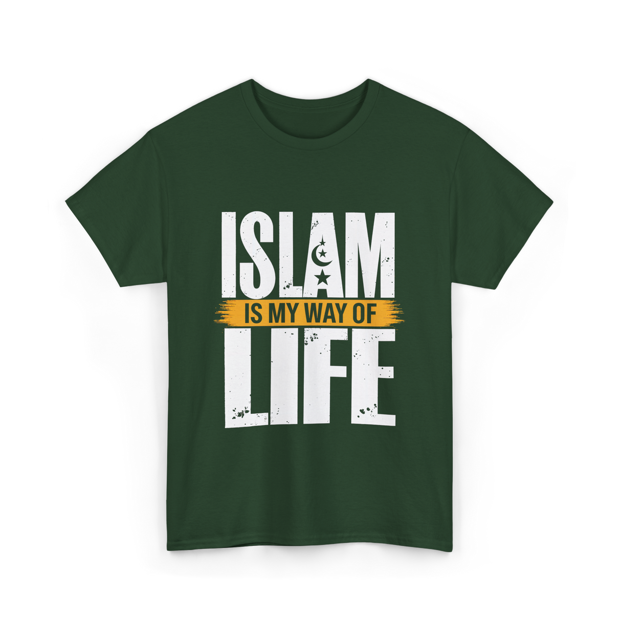 Islam Is My Way Religion T-Shirt - Forest Green