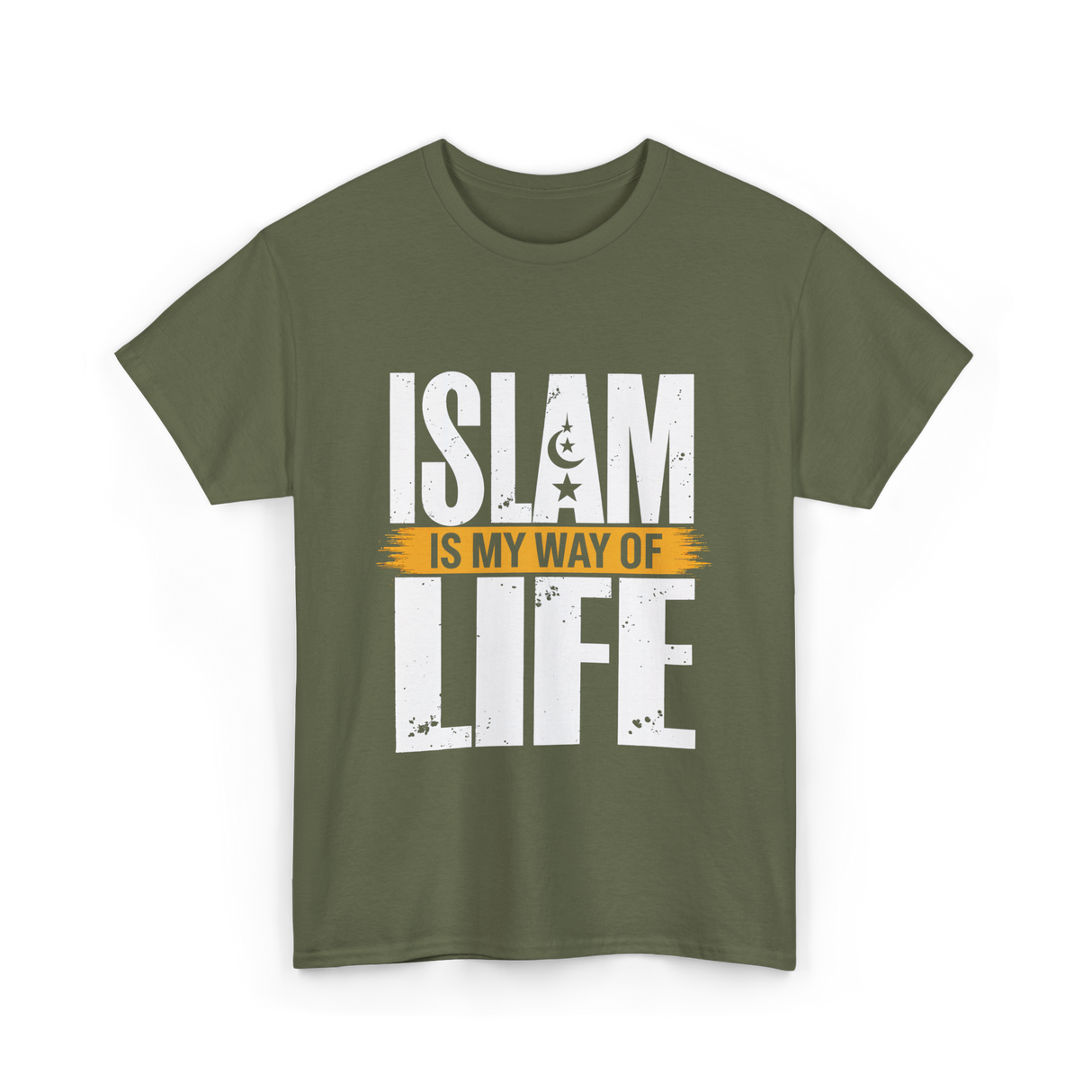 Islam Is My Way Religion T-Shirt - Military Green