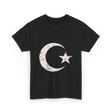 Islamic Symbol Islamic Moon Star T-Shirt - Black