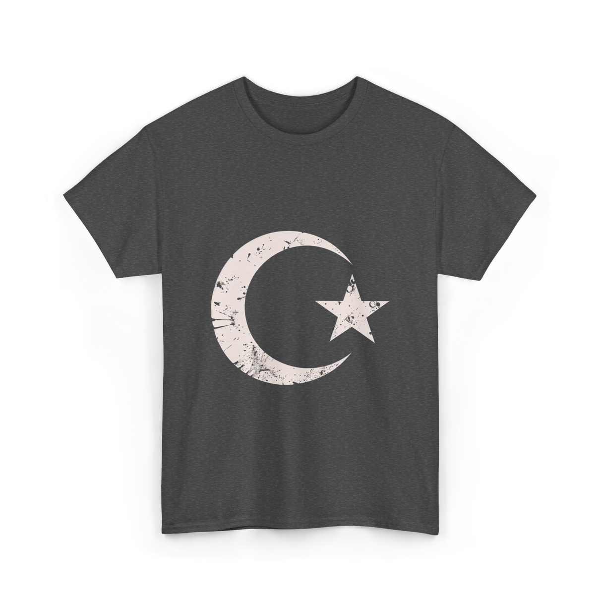 Islamic Symbol Islamic Moon Star T-Shirt - Dark Heather