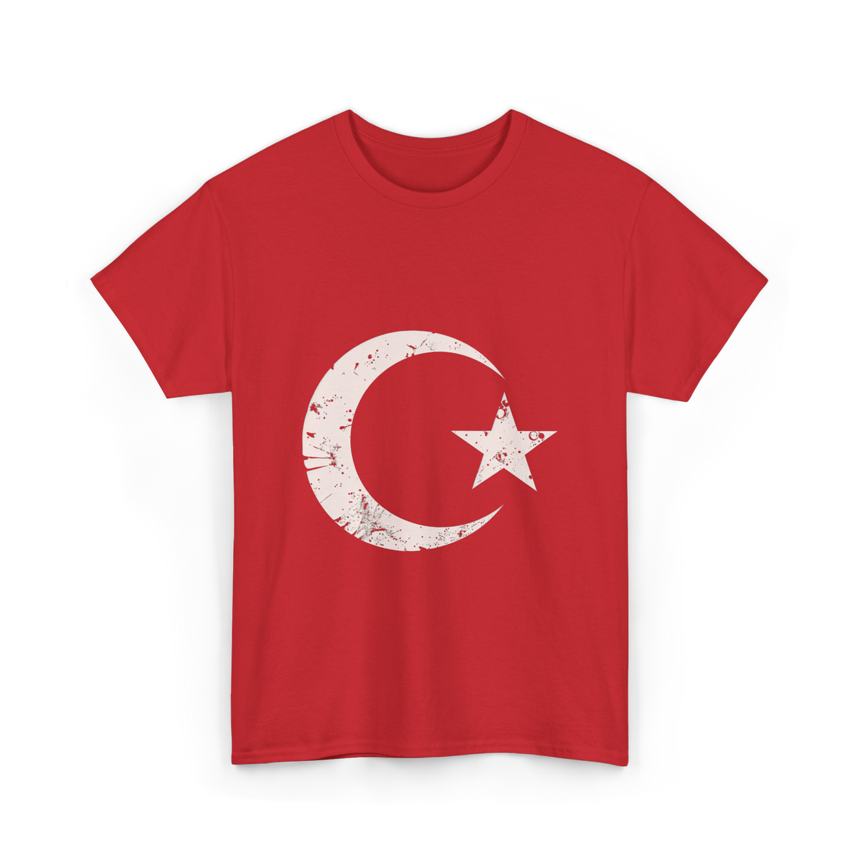 Islamic Symbol Islamic Moon Star T-Shirt - Red