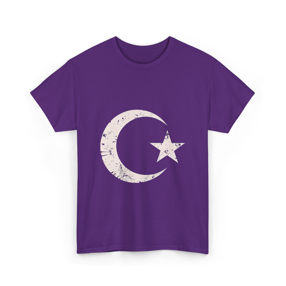 Islamic Symbol Islamic Moon Star T-Shirt - Purple