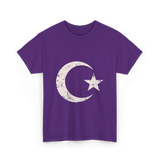 Islamic Symbol Islamic Moon Star T-Shirt - Purple