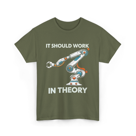 It Should Work Robotics Engineer T-Shirt - Military Green