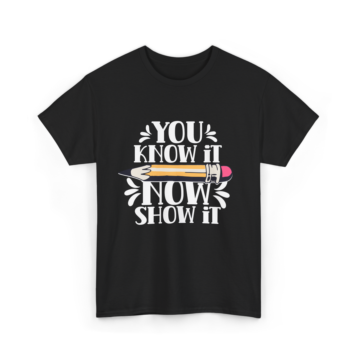 It Show It Teacher Exam T-Shirt - Black