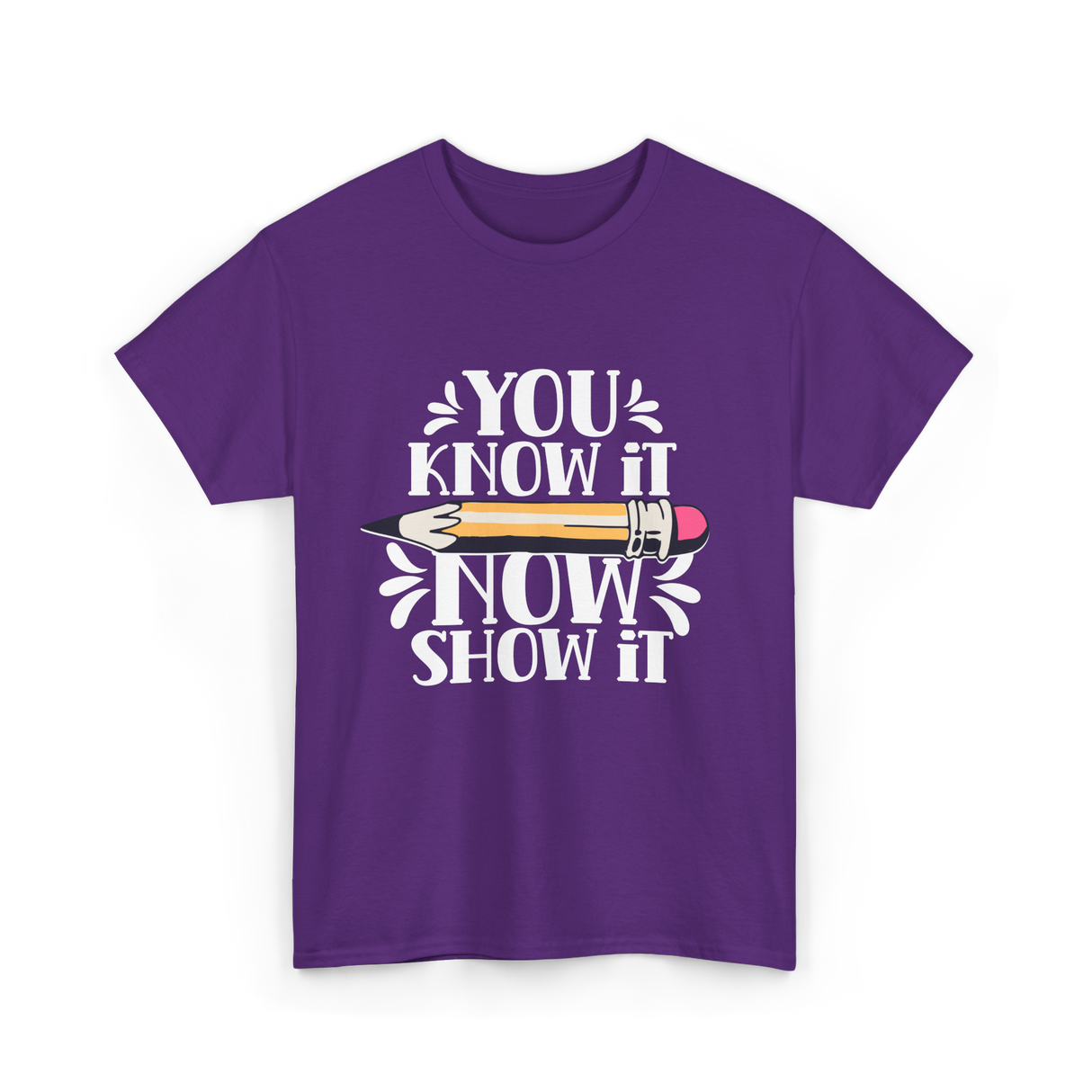 It Show It Teacher Exam T-Shirt - Purple