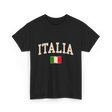 Italia Italy Italian Flag T-Shirt - Black