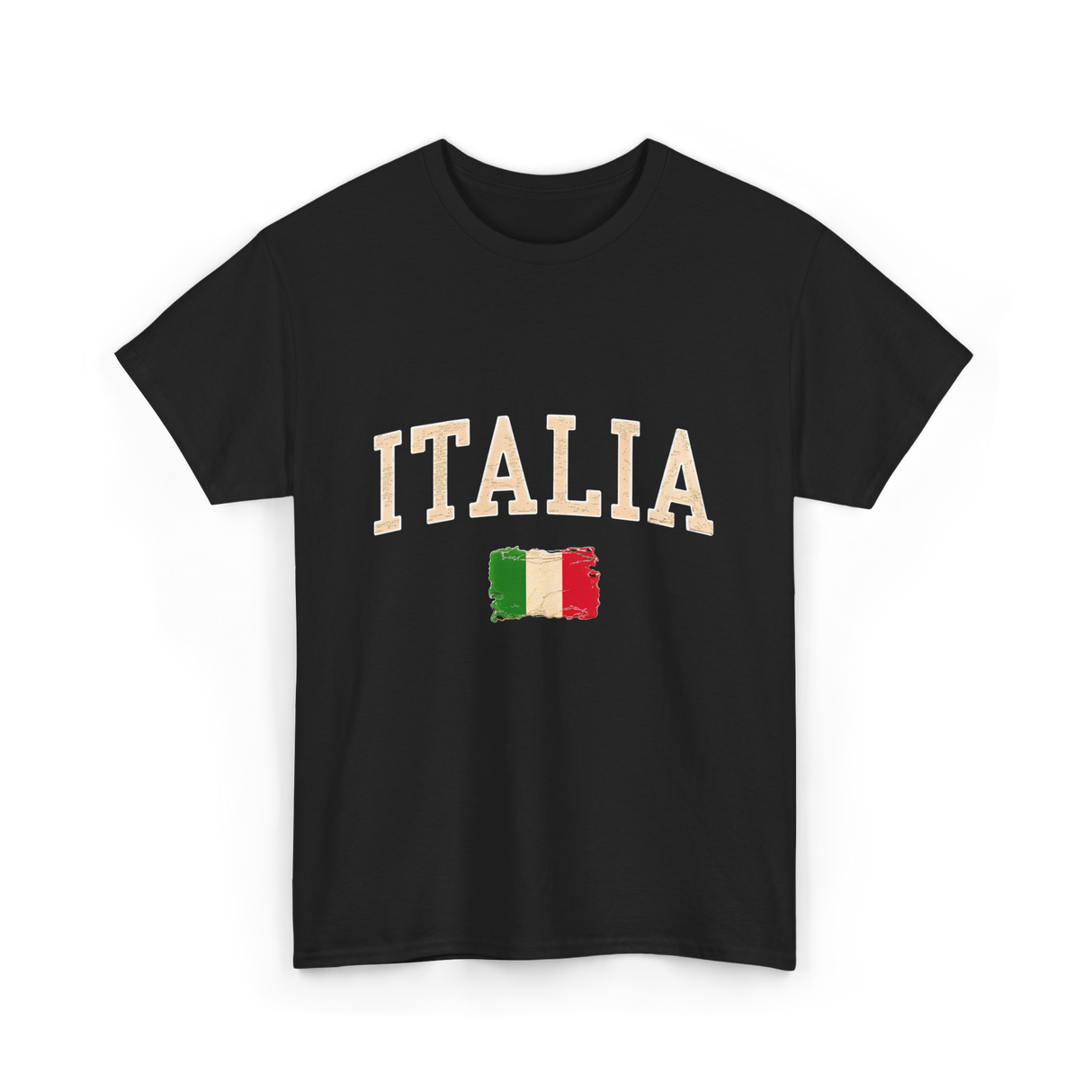 Italia Italy Italian Flag T-Shirt - Black