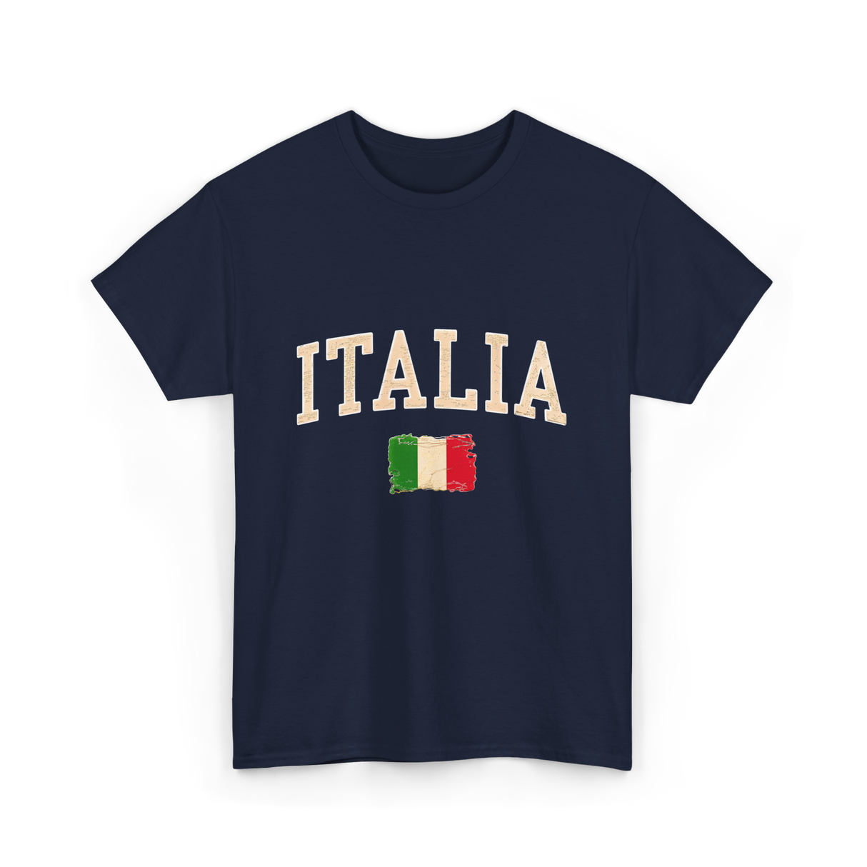 Italia Italy Italian Flag T-Shirt - Navy