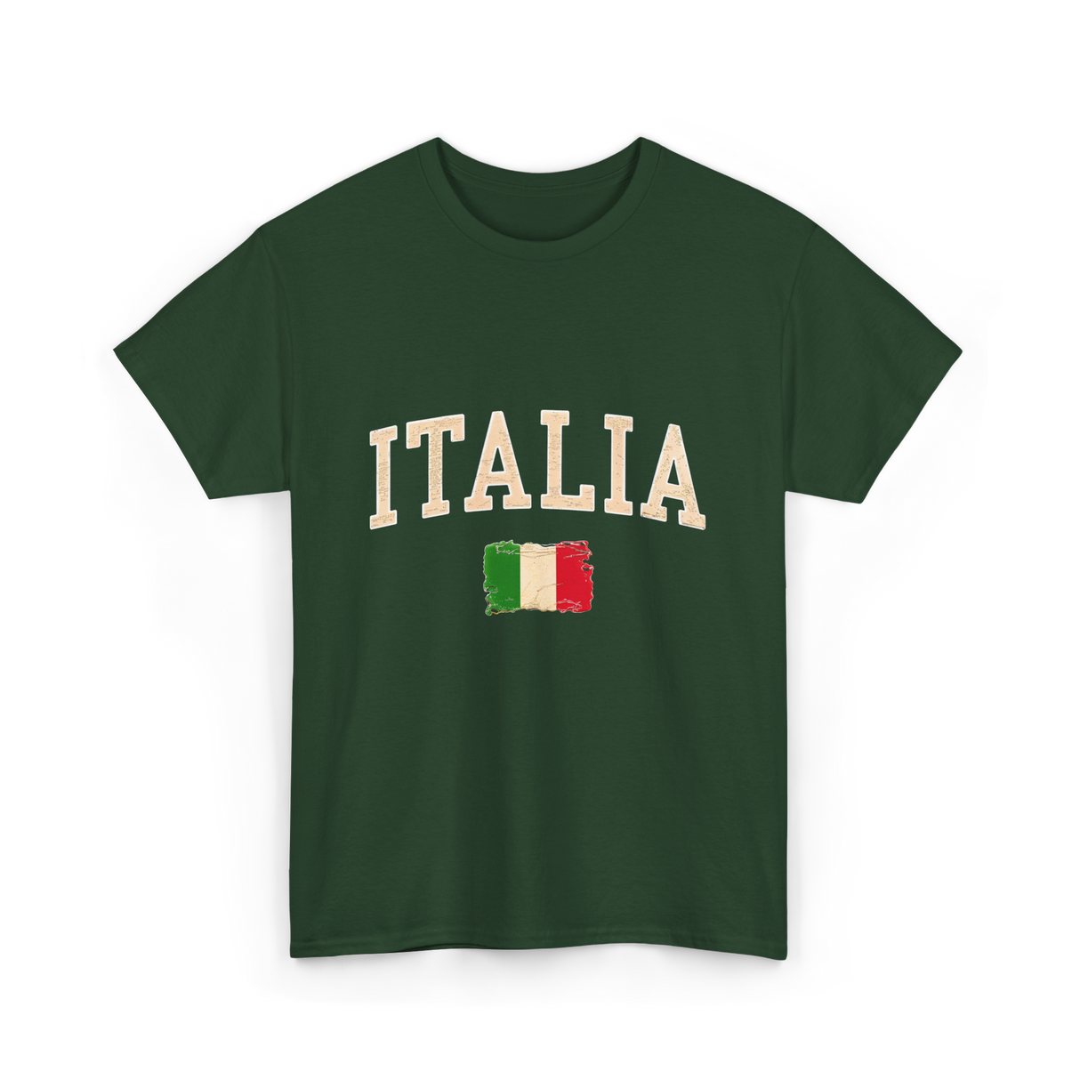 Italia Italy Italian Flag T-Shirt - Forest Green