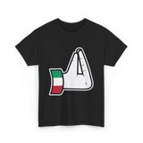 Italian Hand Gesture Italia Culture T-Shirt - Black