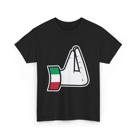 Italian Hand Gesture Italia Culture T-Shirt - Black