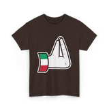 Italian Hand Gesture Italia Culture T-Shirt - Dark Chocolate