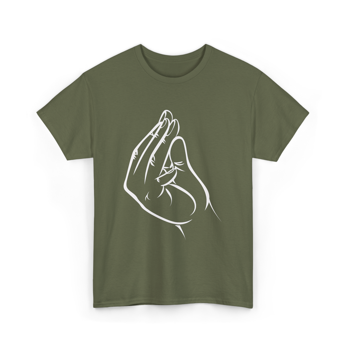 Italian Hand Gesture Meme Gesture T-Shirt - Military Green