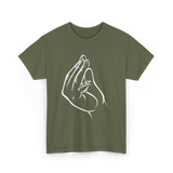 Italian Hand Gesture Meme Gesture T-Shirt - Military Green