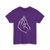 Italian Hand Gesture Meme Gesture T-Shirt - Purple