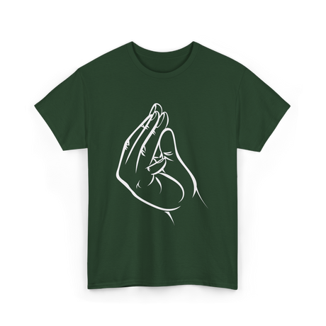 Italian Hand Gesture Meme Gesture T-Shirt - Forest Green