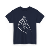 Italian Hand Gesture Meme Gesture T-Shirt - Navy