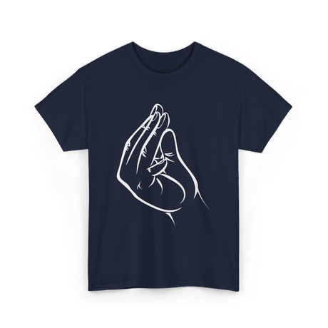 Italian Hand Gesture Meme Gesture T-Shirt - Navy